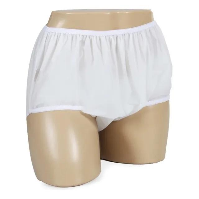 Cueca Geriátrica Plástica Anatômica Simples Fechada M Ou G