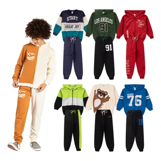 3 Conjunto Moletom Flanelado Infantil Menina/menino Inverno 3 Conjunto Moletom Flanelado Infantil Menina/menino Inverno