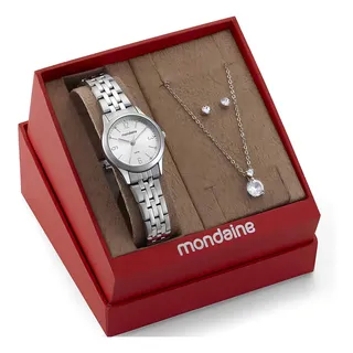 Kit RelĂłgio Mondaine Com Semijoia 32720l0mkne2k1 Cor Prata Kit RelĂłgio Mondaine Com Semijoia 32720l0mkne2k1 Cor Prata