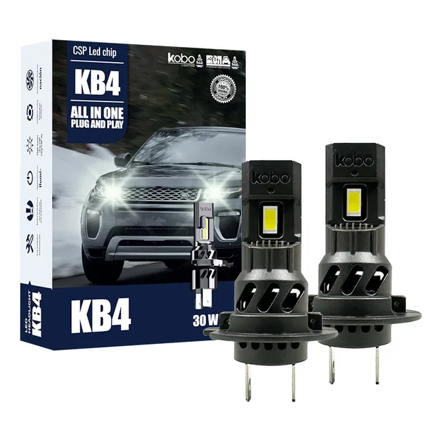 Kit Focos Led Kb4 Chip Csp 12v 30,000 Lm H4 H7 H11 Auto Moto