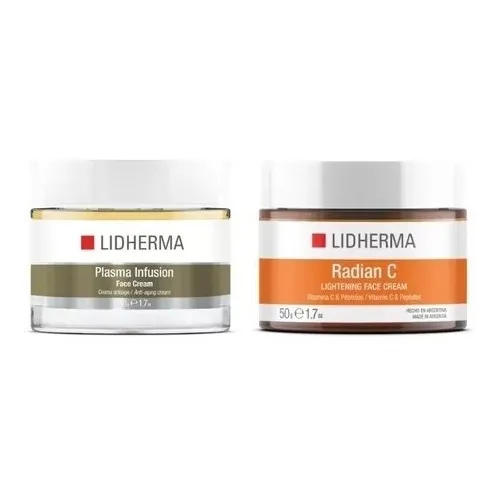 Plasma Infusion Face Cream + Radian C Face Cream Lidherma 