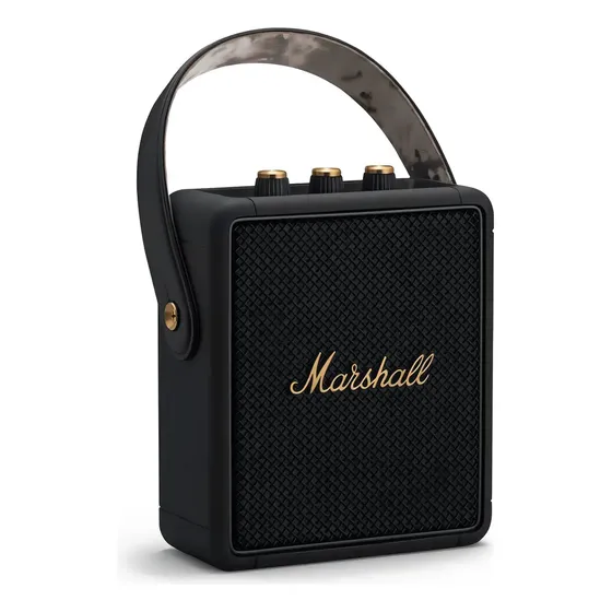Parlante Marshall Stockwell 2 Bluetooth Black & Brass | Cuotas sin interés