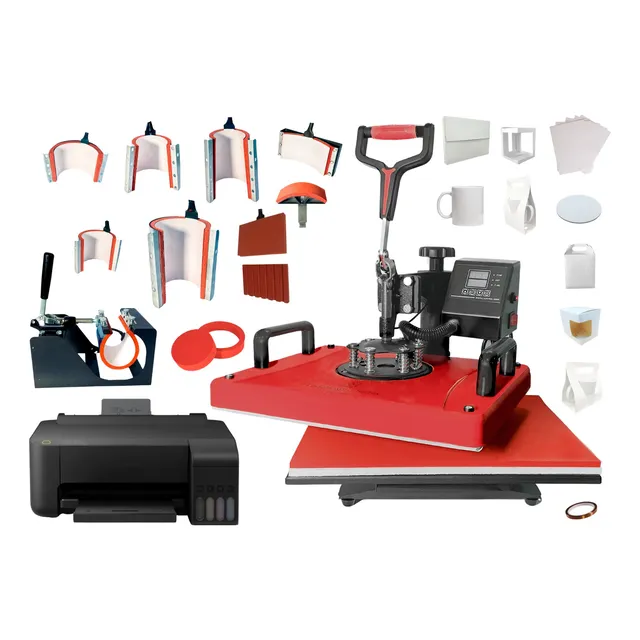 Kit Combo 8 En 1 Sublimación Tlp A 11 En 1 Impresora Extras