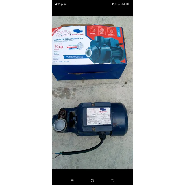 Bomba De Agua Periférica De 1/2 Hp Hardware Usa.
