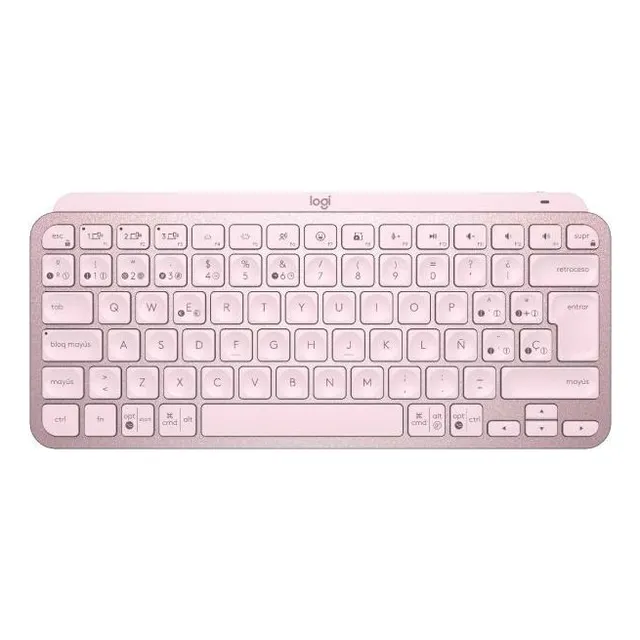 Teclado Logitech Mx Keys Mini Bluetooth Rosa Español Rf Wire