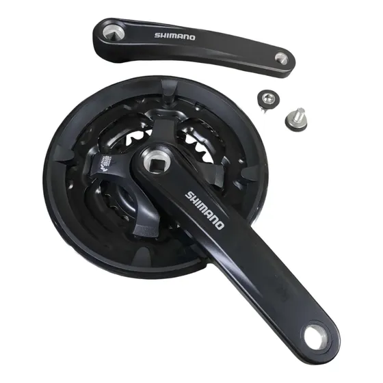 Plato Palanca Triple Shimano 42-34-24d Con Cubre Ty701