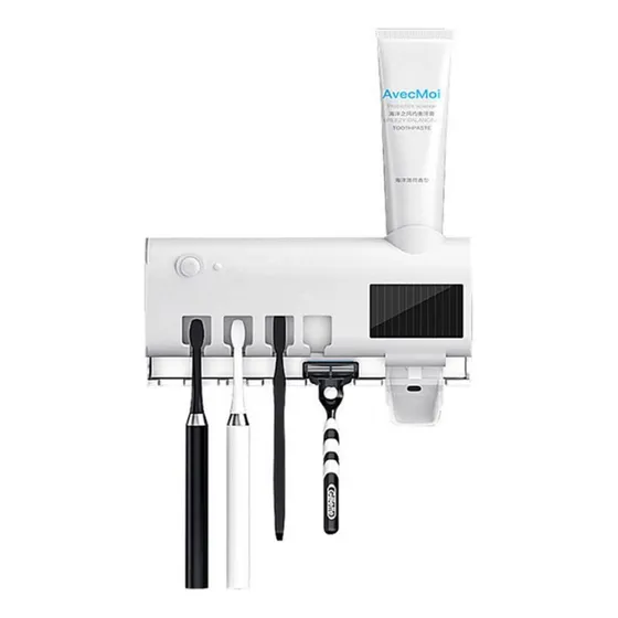 Portacepillos De Dientes Esterilizador Con Dispensador