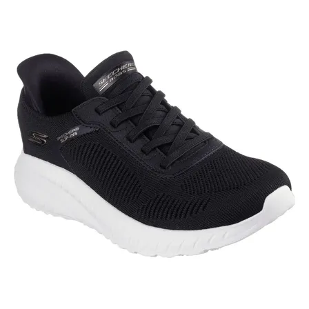 Tênis Skechers De Treino Bobs Squad Chaos Slip Ins Fem Preto Preto Lisa 35 Br