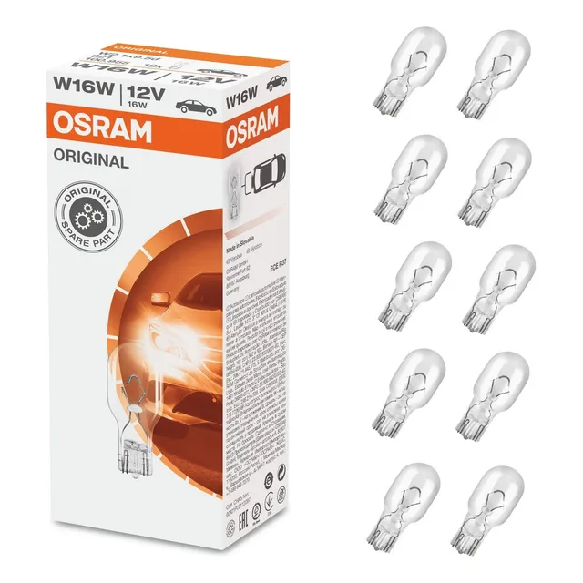Kit 10 Lámparas T15 W16w W2.1x9.5d Osram Posicion 921 12v