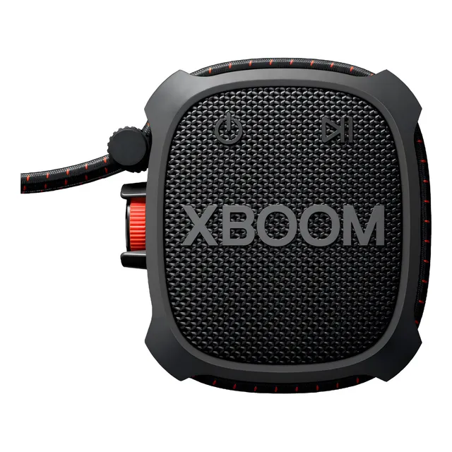 Bocina LG Xboom XG2TBK XG2TBK portátil con bluetooth waterproof negra