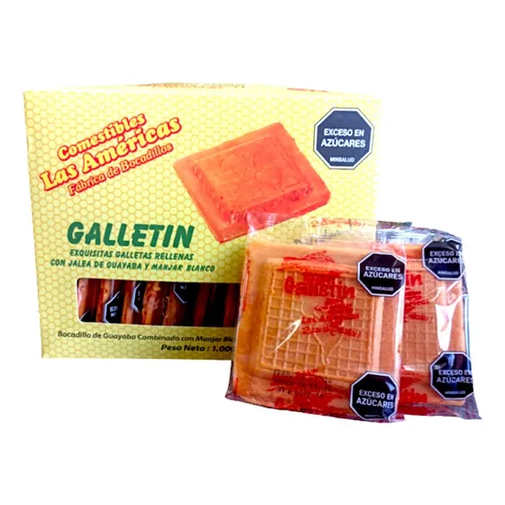 Herpos De Bocadillo & Arequipe Galletín - Caja X 26 Und 