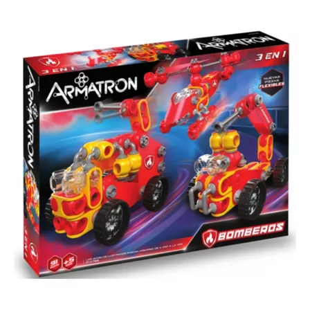 Armatron Flex Bomberos 91 Piezas  Rasti