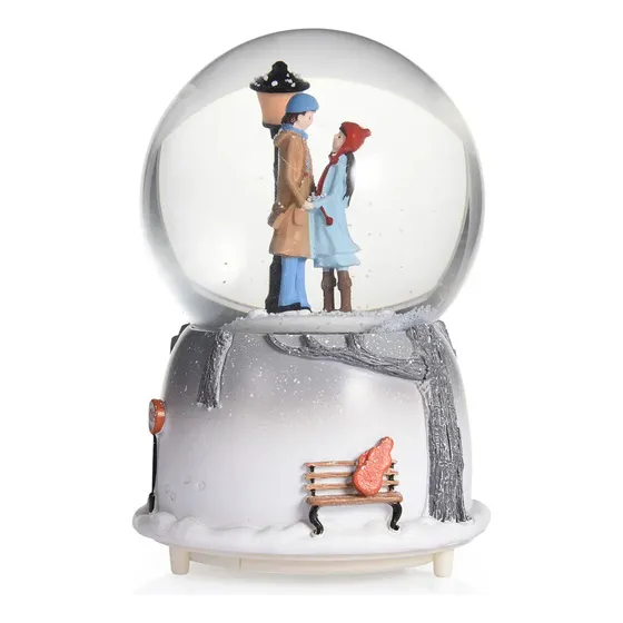 Bola De Cristal Con Forma De Bola De Nieve Con Diseño Musica