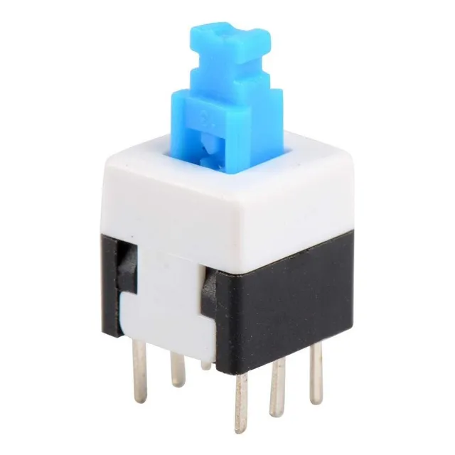 Push Button 2 Inversores On-on Retenido (8x8mm) Pack X1