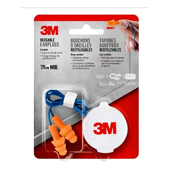 Protectores Auditivos Tapa Oidos Tapones Auditivos 3m Dormir Color Azul