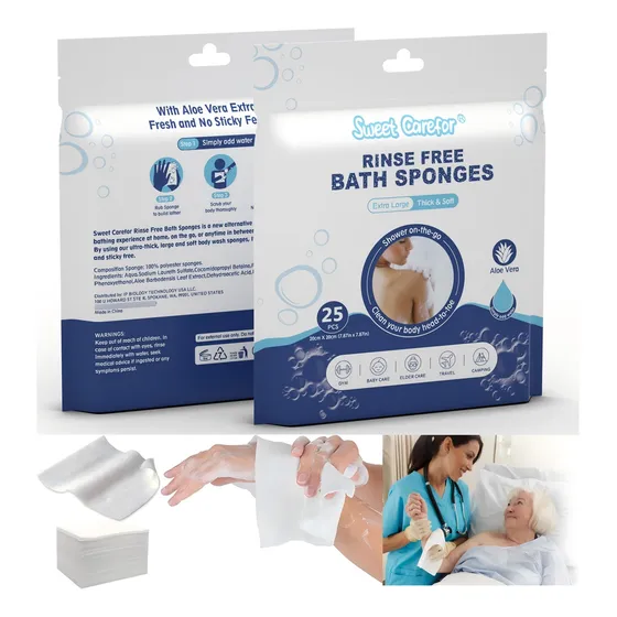 X2 Pack ,50 Tabletas  Toalla Jabonosa Sin Enjuague