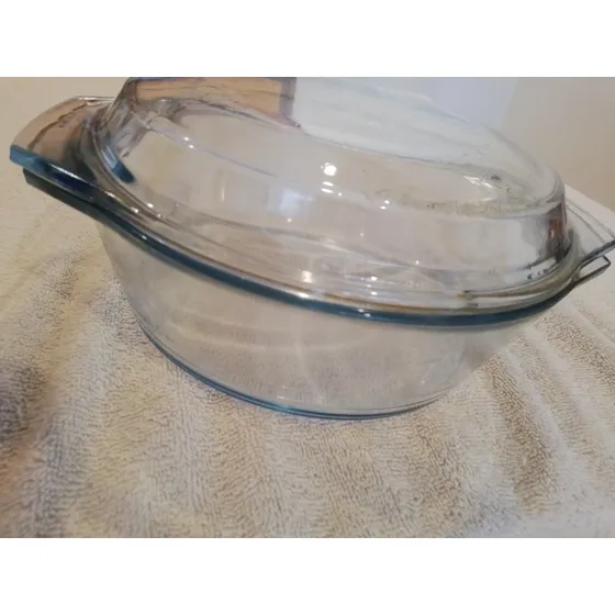 Bowl Para Hornear Usado Con Tapa.