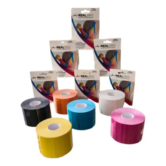 Cinta Kinesiológica Real Tape 5x5cm Deportiva Rehabilitación