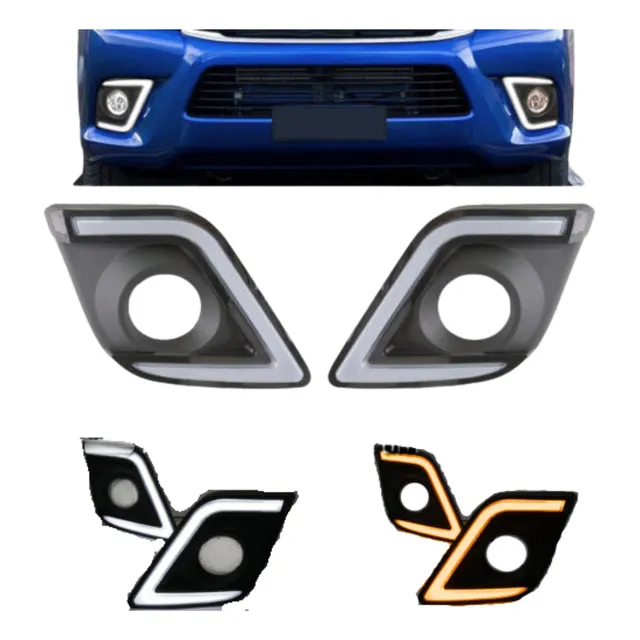 Bisel Led Para Halogenos/neblineros Toyota Hilux Revo