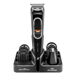 Aparador De Pelos Bap21p Multigroom 7 Em 1 Britânia Bivolt Preto