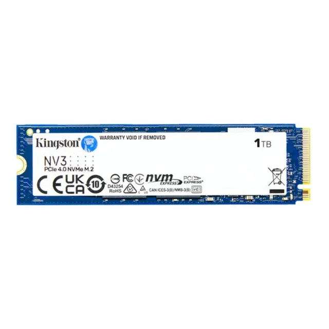 Ssd M.2 2280 Nvme Kingston 1tb Nv3 Snv3s/1000g Pci-e Gen 4.0 Formato M.2 2280 Velocidade De Leitura Até 6000 Mb/s E Gravação Até 4000 Mb/s Cor Azul-escuro Ssd M.2 2280 Nvme Kingston 1tb Nv3 Snv3s/1000g Pci-e Gen 4.0 Formato M.2 2280 Velocidade De Leitura Até 6000 Mb/s E Gravação Até 4000 Mb/s Cor Azul-escuro