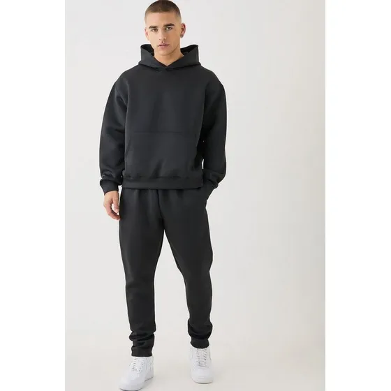 Conjunto Deportivo Oversize Jogging + Buzo Canguro Frizado