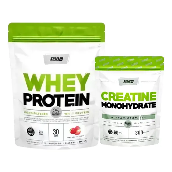Star Nutrition Whey Protein 908g Creatina Monohidratada 300g