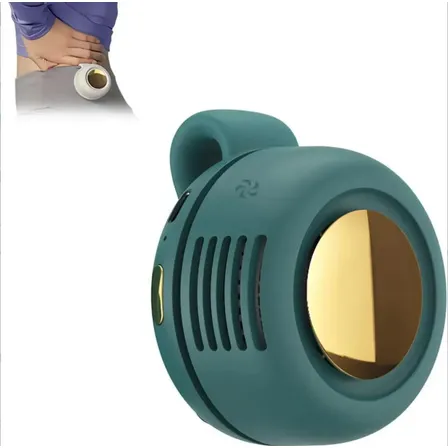 Mini Ventilador Portátil Recargable Con Clip, Color Verde Verde