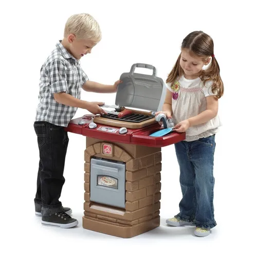 Cocina, Cocinita, Para Niños Y Niñas Con Parrilla - Step2 Color Marrón claro