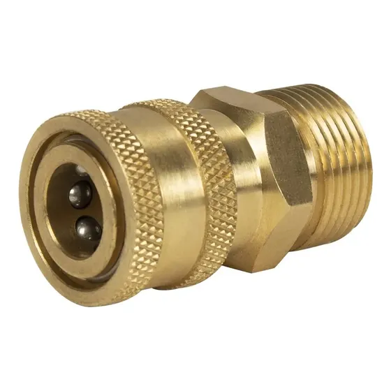 Conector De Bronce Para Hidrojet Acople 1/4 A Rosca M22