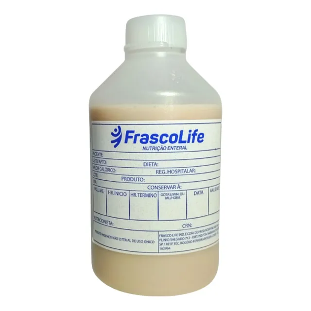 Frasco Alimentação Dieta Nutrição Enteral 300ml 50 Unidades