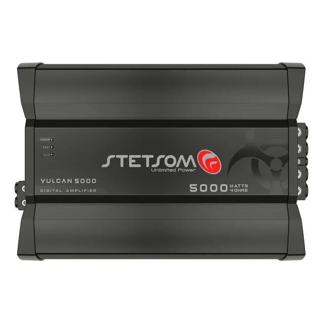 Modulo Amplificador Stetsom Vulcan 5000w Rms 1 Canal 4 Ohms Cor Preto