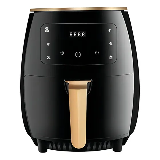 Freidora De Aire Air Fryer De 6 Litros Pantalla Táctil 2400w Color Negro | Cuotas sin interés