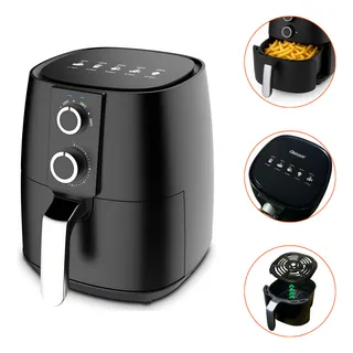 Fritadeira Airfryer Elétrica Com Timer 3,8l Preto 127v Fritadeira Airfryer Elétrica Com Timer 3,8l Preto 127v