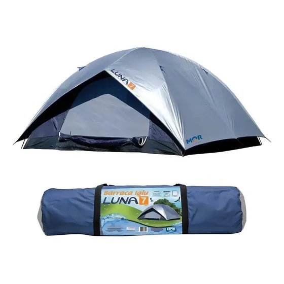 Barraca Luna Grande 7 Lugares C/sobreteto Mor Cor Prata/azul