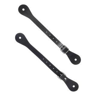 Correas De Espolón Ajustables, 1 Par, Vaquero, Negro Correas De Espolón Ajustables, 1 Par, Vaquero, Negro
