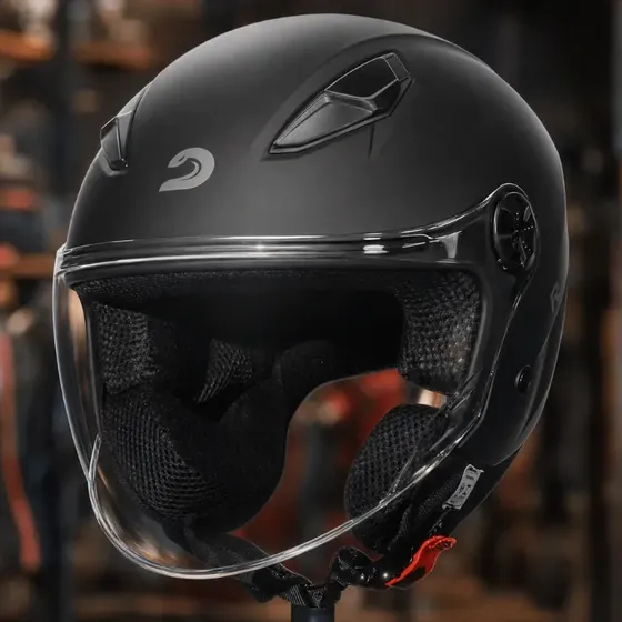 Capacete Moto Aberto Race Tech Play Monocolor Urbano — foto 2