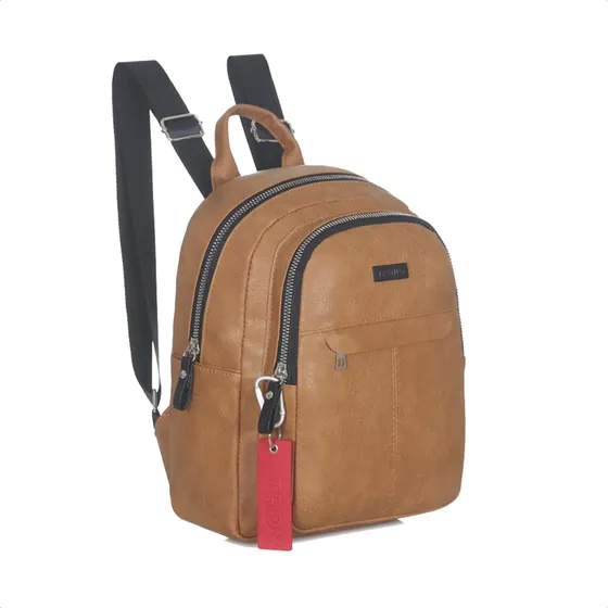 Mochila Liviana Urbana Reforzada Trendy Diseño De Tela Lisa