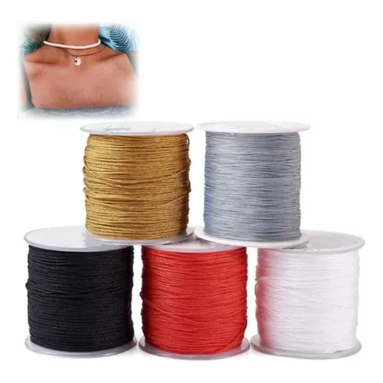 Rollo De Hilo Chino 0.8mm Para Pulsera, Bisutería Y