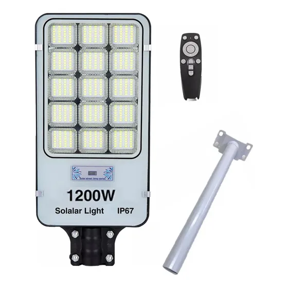 Foco Led Solar Exterior 1200w Soporte Potente Iluminación