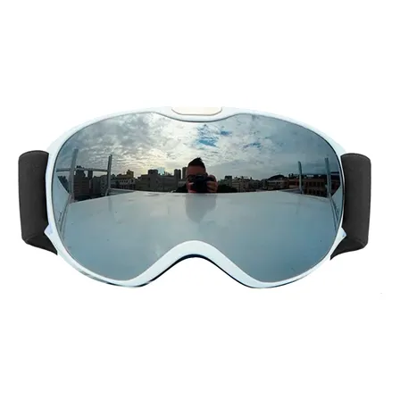 Gafas De Nieve Para Niños Antiviento Con Protección Uv Blanco