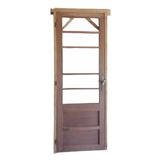 Puerta Interior Cedro Madera 80x212 Cm Derecha