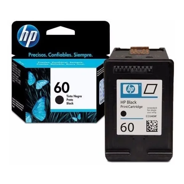 Cartucho 60 Original Negro Para Hp D1660 F4480 D110a D2545 