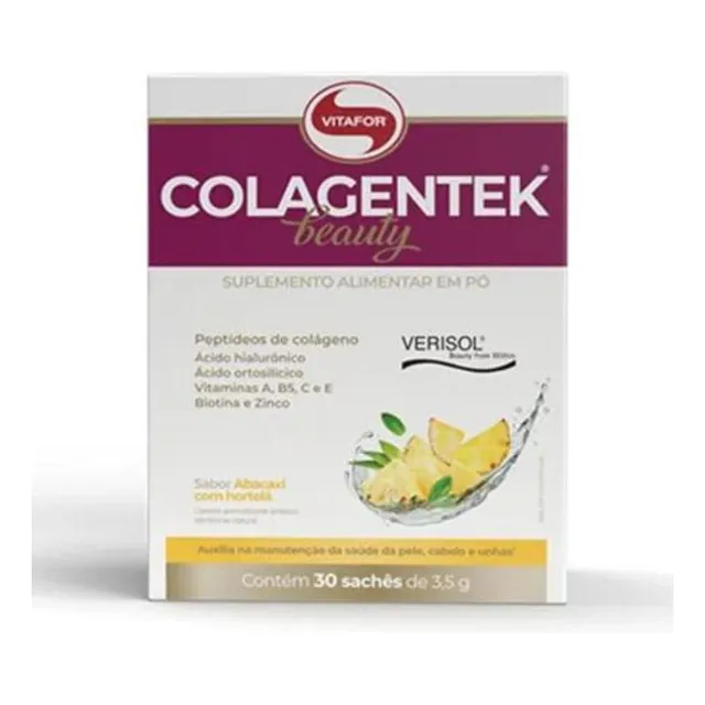 Colagentek Beauty Abacaxi com Hortelã 30 sachês Vitafor