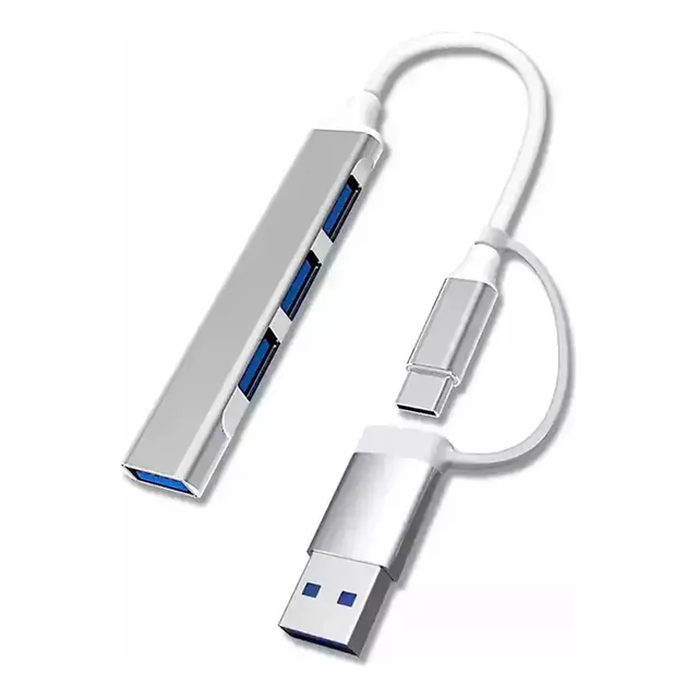 Adaptador Hub Usb Otg Type C 4 Puertos Usb 3.0