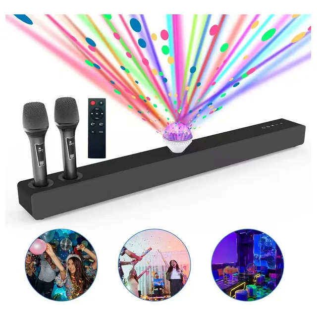 Bocinas Bluetooth Portatiles Bocina Para Tv Barra De Sonido Audio Subwoofer Activo Home Theaters Bocina Con Microfono Inalambrico