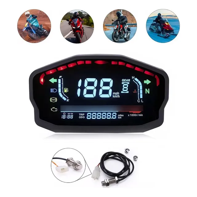 ` Velocimetro Universal De Tablero For Moto Digital