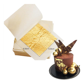 Hojas Comestibles Oro 24 K 20 Laminas Autoadherible Sprinkle Hojas Comestibles Oro 24 K 20 Laminas Autoadherible Sprinkle