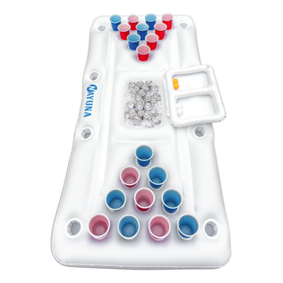 Nayuna Pong Floaty Para Piscina Con Enfriador Y 20 Vasos De Nayuna Pong Floaty Para Piscina Con Enfriador Y 20 Vasos De