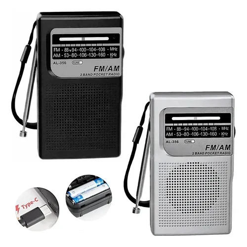 Portable Radio Sony Icf-p27 With Speaker And Am/fm Tuner